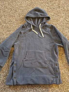 Cuddl Duds Women's Hooded Fleece Pullover - Gray Medium